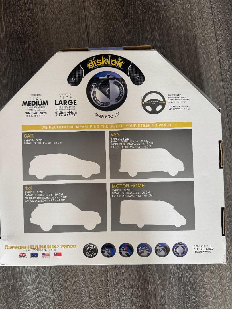 未使用 disklok Mサイズ 最強ハンドルロック ランドクルーザー盗難防止