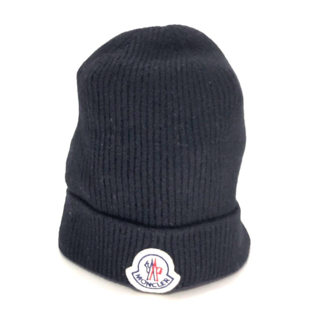 【美品】モンクレール／ニットキャップ ブラック／UNI