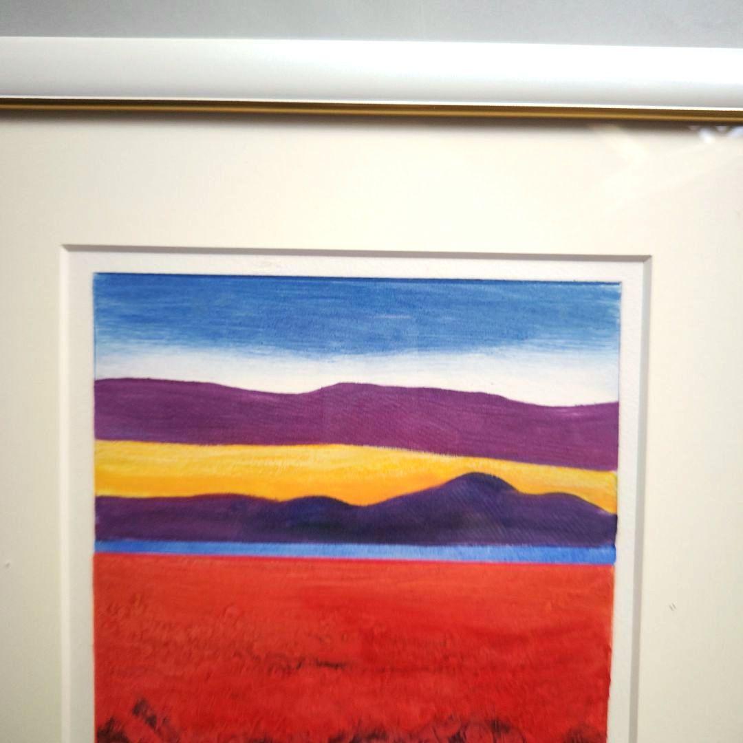 特価◯絵画 カラー銅版画 額装品