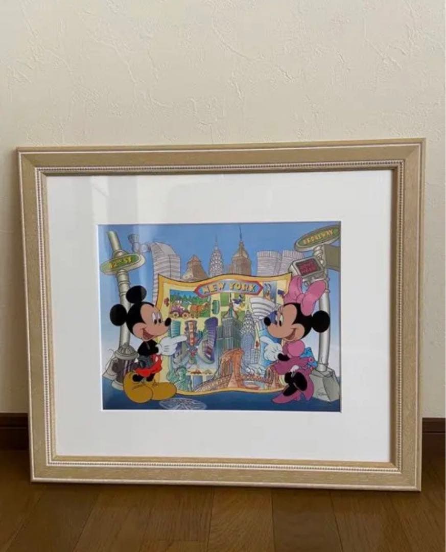 ディズニー　ミッキー　ミニー \"NEW YORK\" セル画