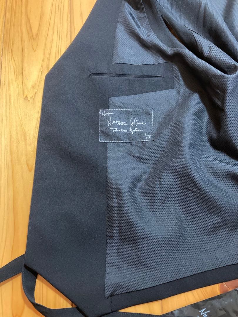 ★ナンバーナインnumber nineベスト06紐ジレレザーアンダーカバー