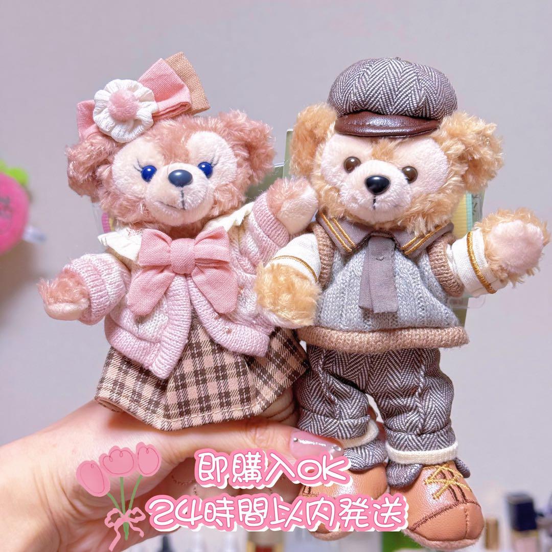 上海ディズニー　春限定　ダッフィーとシェリーメイ　セット　キーホルダー