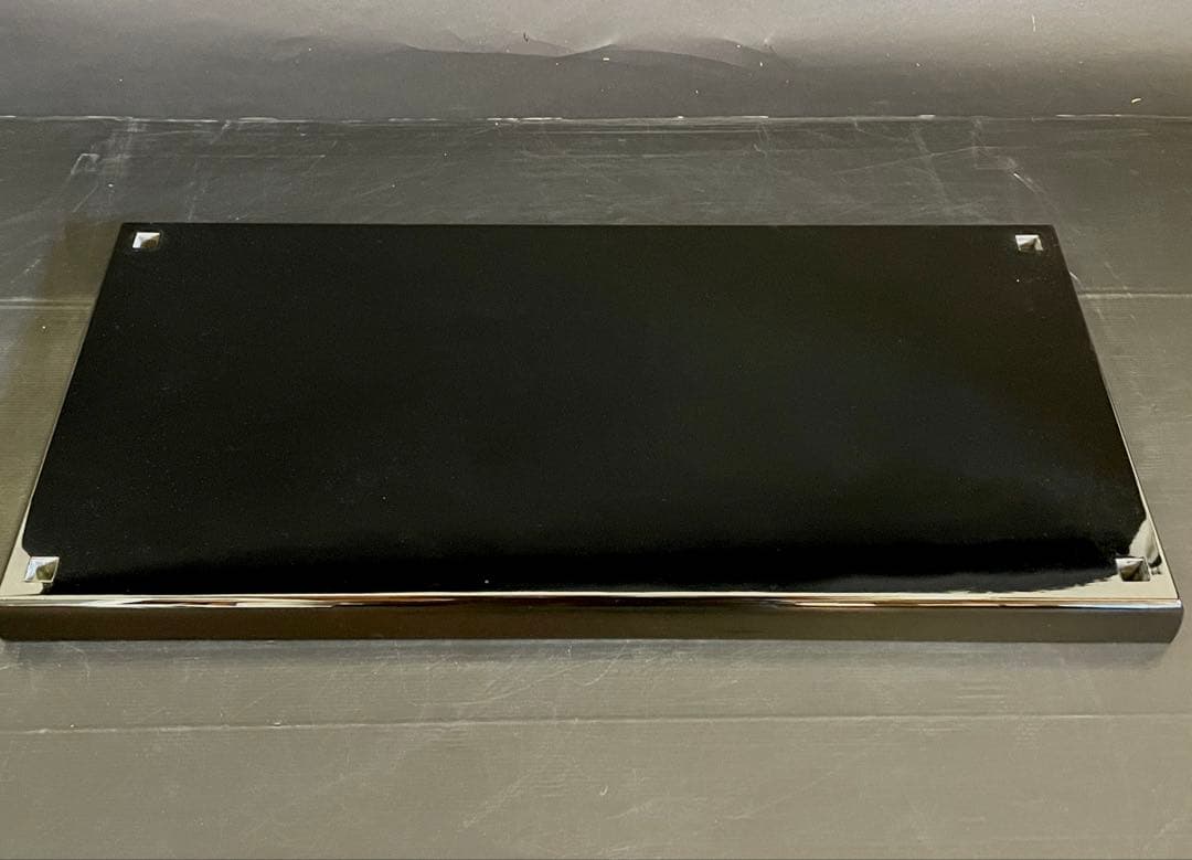 割引‼️【超美品】「母」 茶平 一斎 真台子 真塗 台子 共箱 黄布 (26F②)