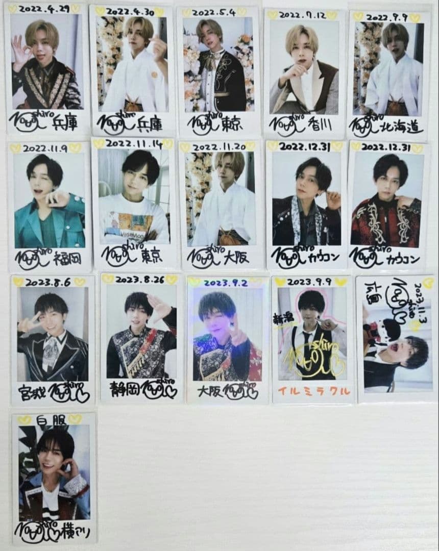 n*フ様 MeseMoa. めせもあ。白服　チェキ121枚(2015年～2023