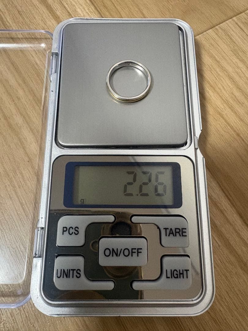 750（18金）パラジウム950コンビリング 2.26g