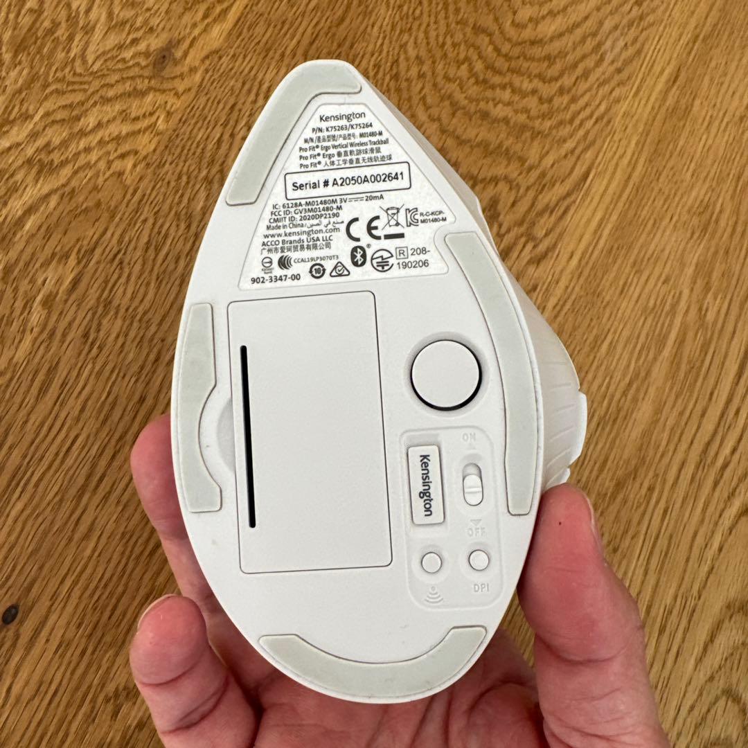 Kensington トラックボールマウス ホワイト