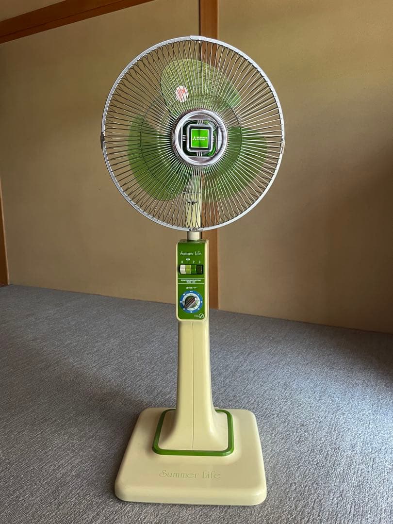 扇風機　レトロ　美品　1982年製　三菱電機　MITSUBISHI R30-EX