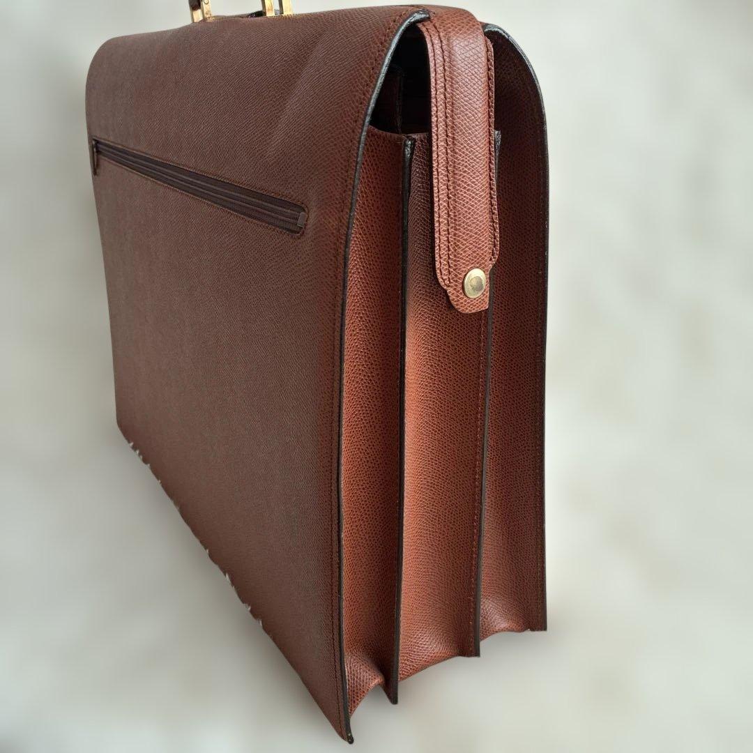 【極美品・鍵付】ルタヌア LE TANNEUR ダレスバッグ ビジネス A4収納