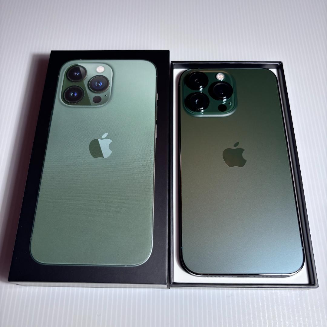 【即日出荷】ほぼ新品 iPhone 13 Pro 128GB アルパイングリーン