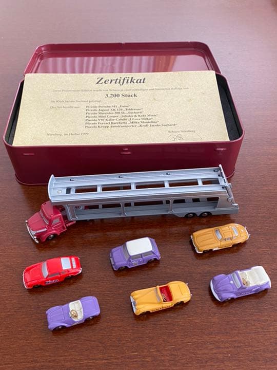 【Schuco Piccolo 超希少】Milka 2001年限定セット缶入り