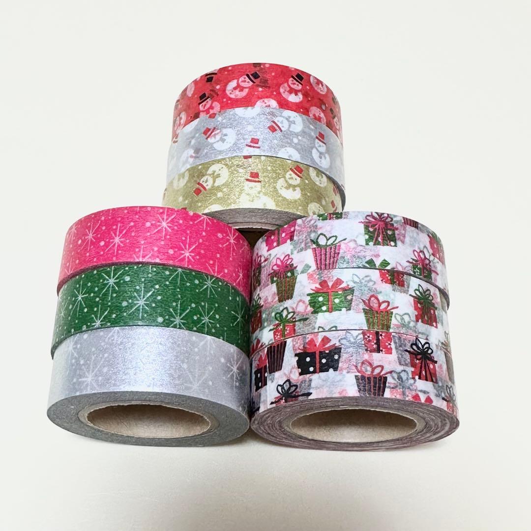 マークス 廃盤マスキングテープ クリスマスアソート 2010 9本セット 中古