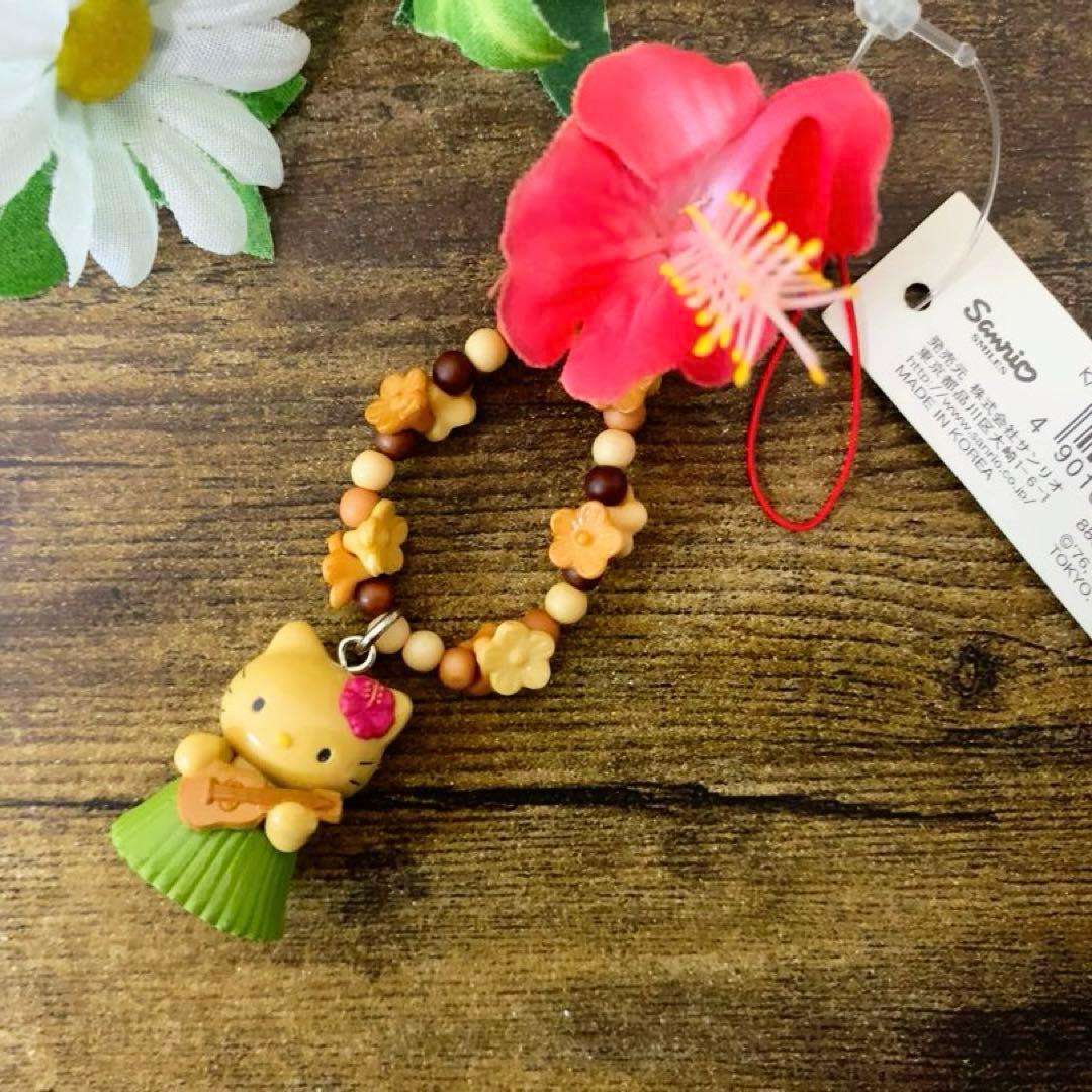 ☆激レア☆ハローキティ ハワイ ストラップ　ハイビスカス　入手困難　2002