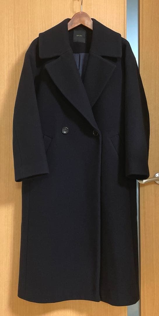 ☆美品☆スピックアンドスパン　定価47,300円　Wラペルチェスターコート　34