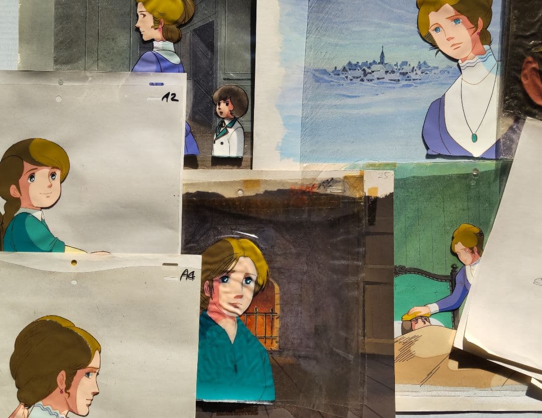 家なき子　セル画、背景、動画