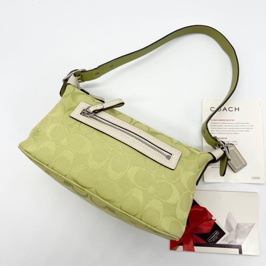 バッグ Coach Signature Shoulder bag Light Green
