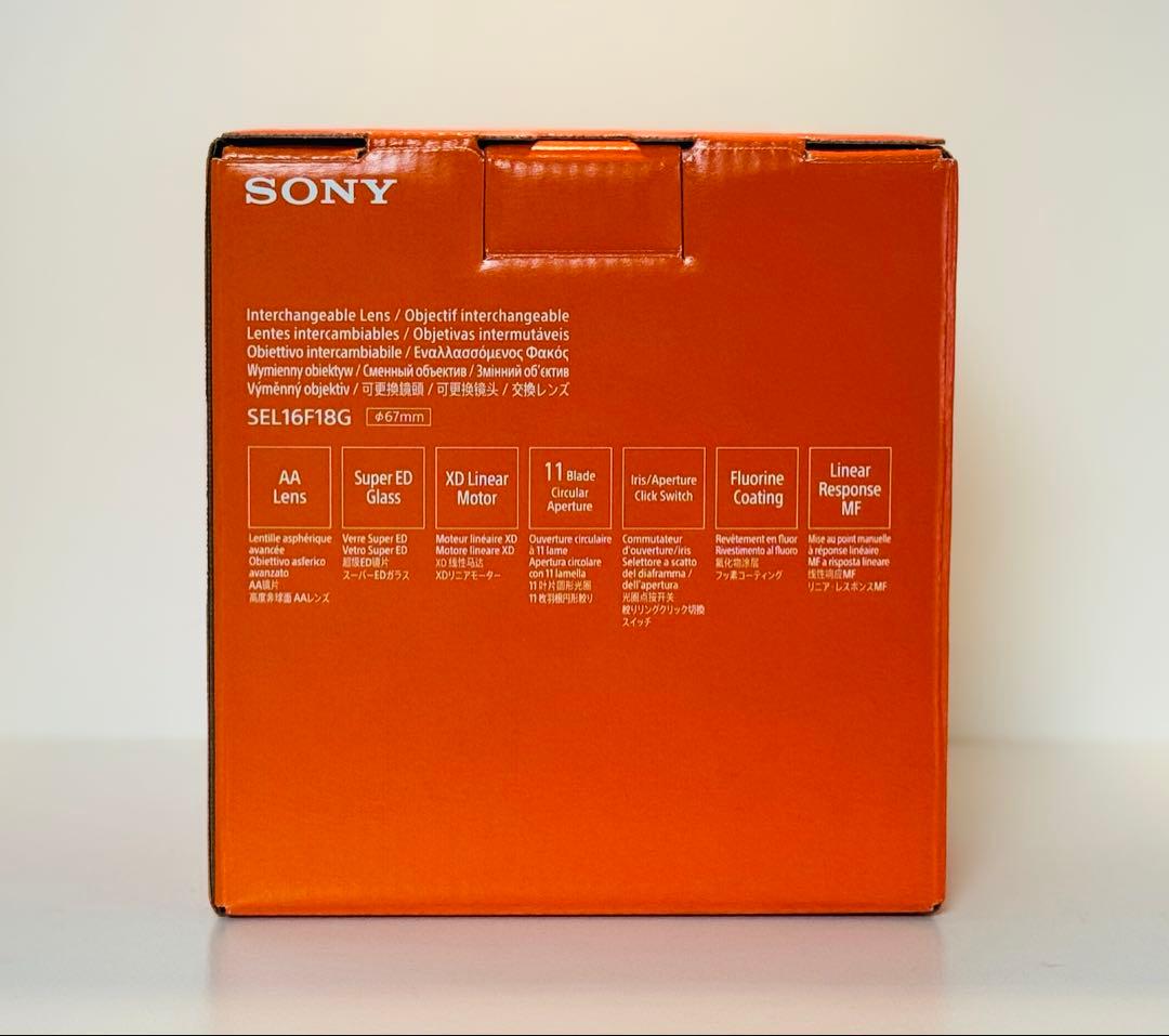 新品・保証付 Sony FE 16mm F1.8 G レンズSEL16F18G