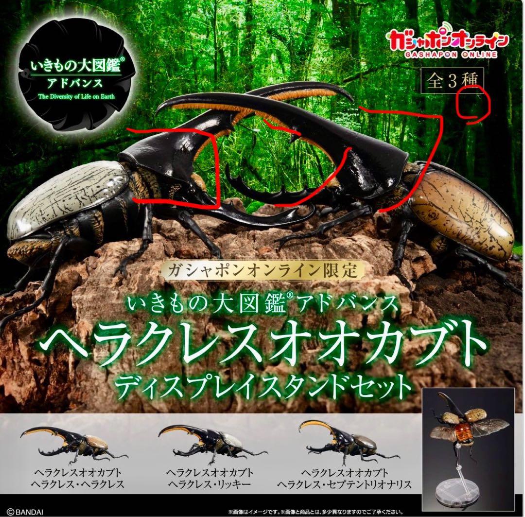 いきもの大図鑑　アドバンス　ヘラクレスオオカブト　オンライン版　コンプ