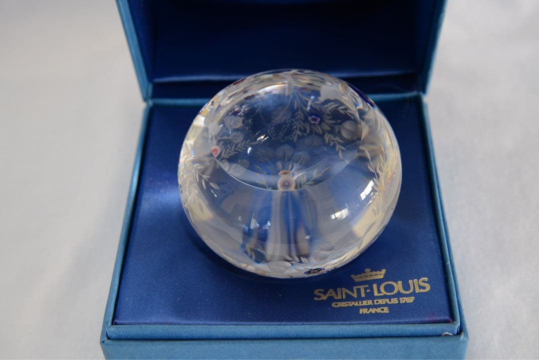 SAINT LOUIS クリスタルガラス ぺーパーウェイト