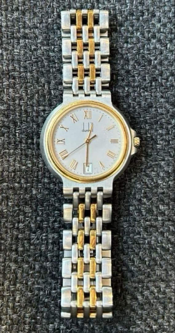 dunhill ダンヒル 24 エリート 2ロウ K18　腕時計