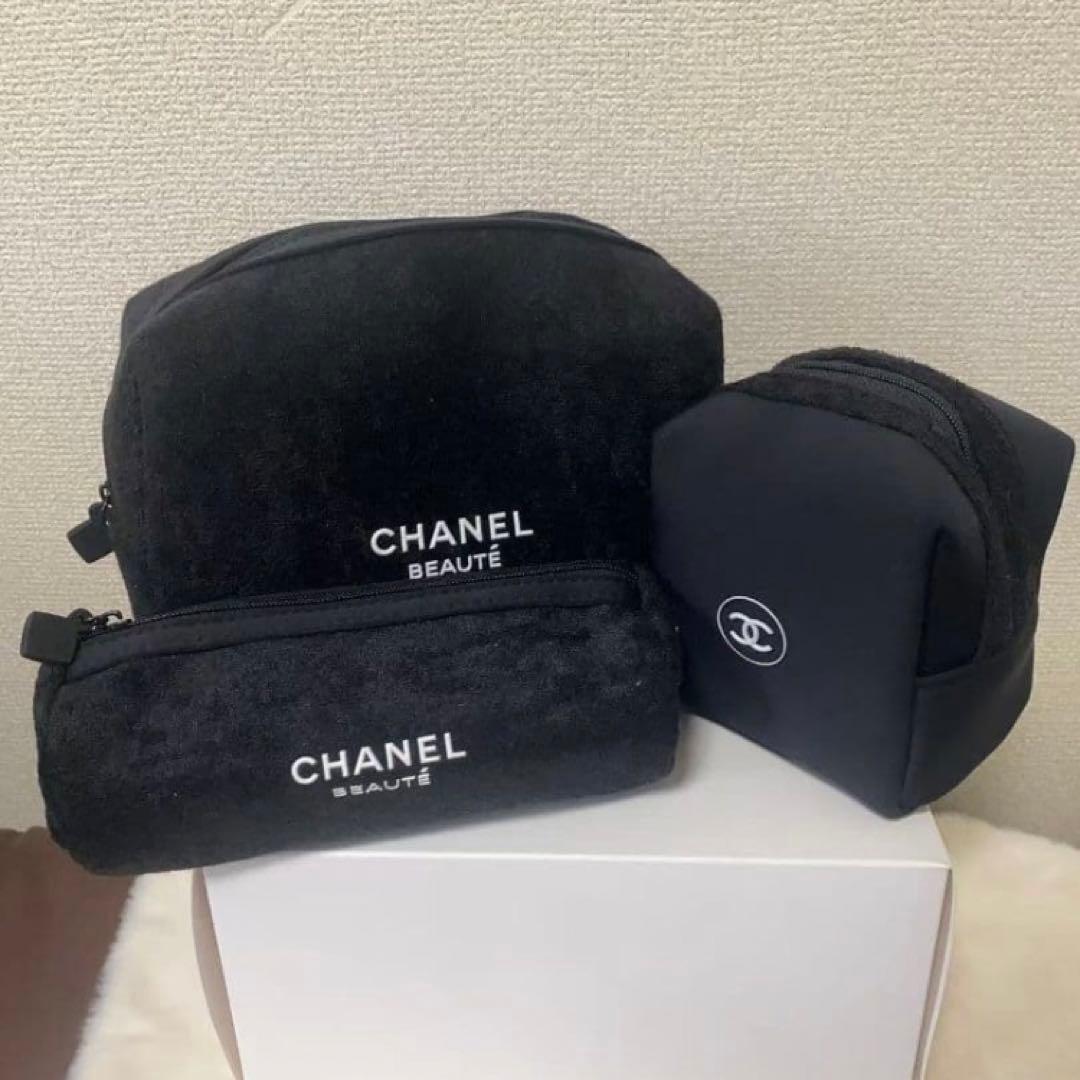 CHANEL BEAUTE 2025 最新ノベルティポーチ 3種類3点セット