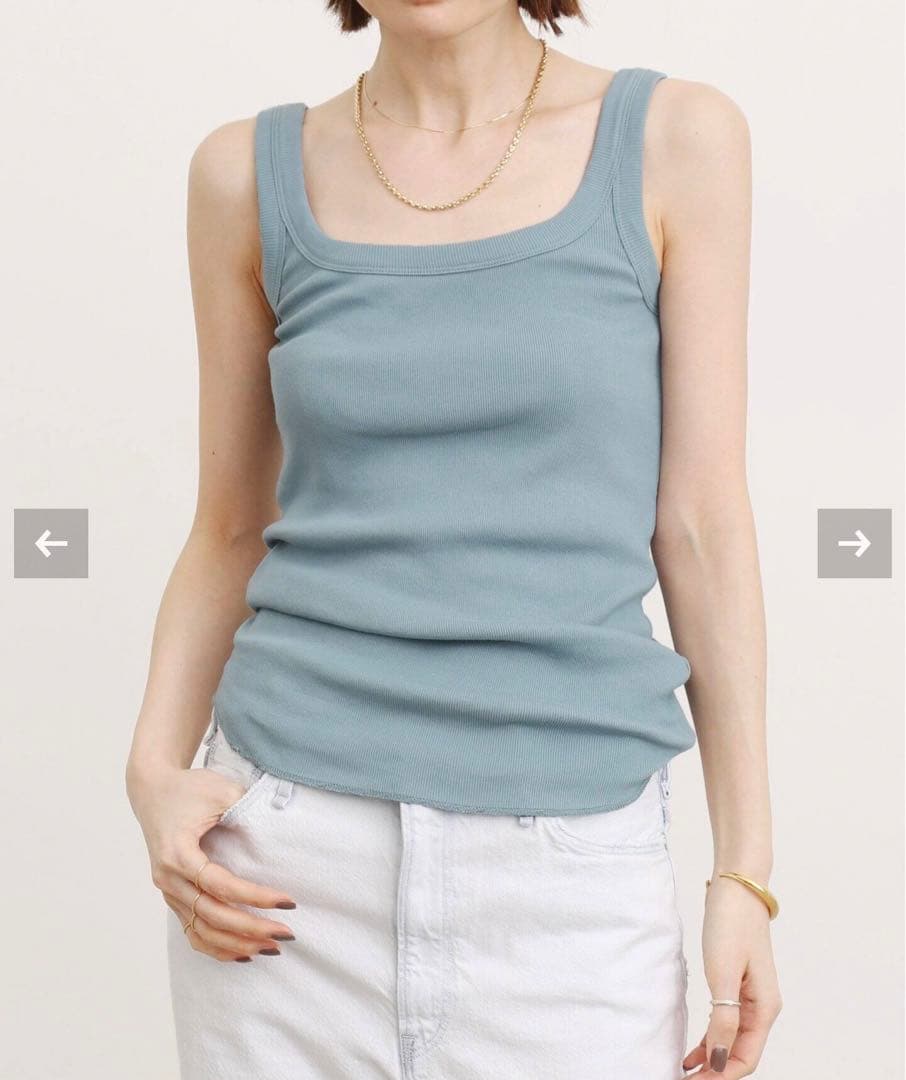 アパルトモン　グッドグリーフ　スクエアネックタンクトップ