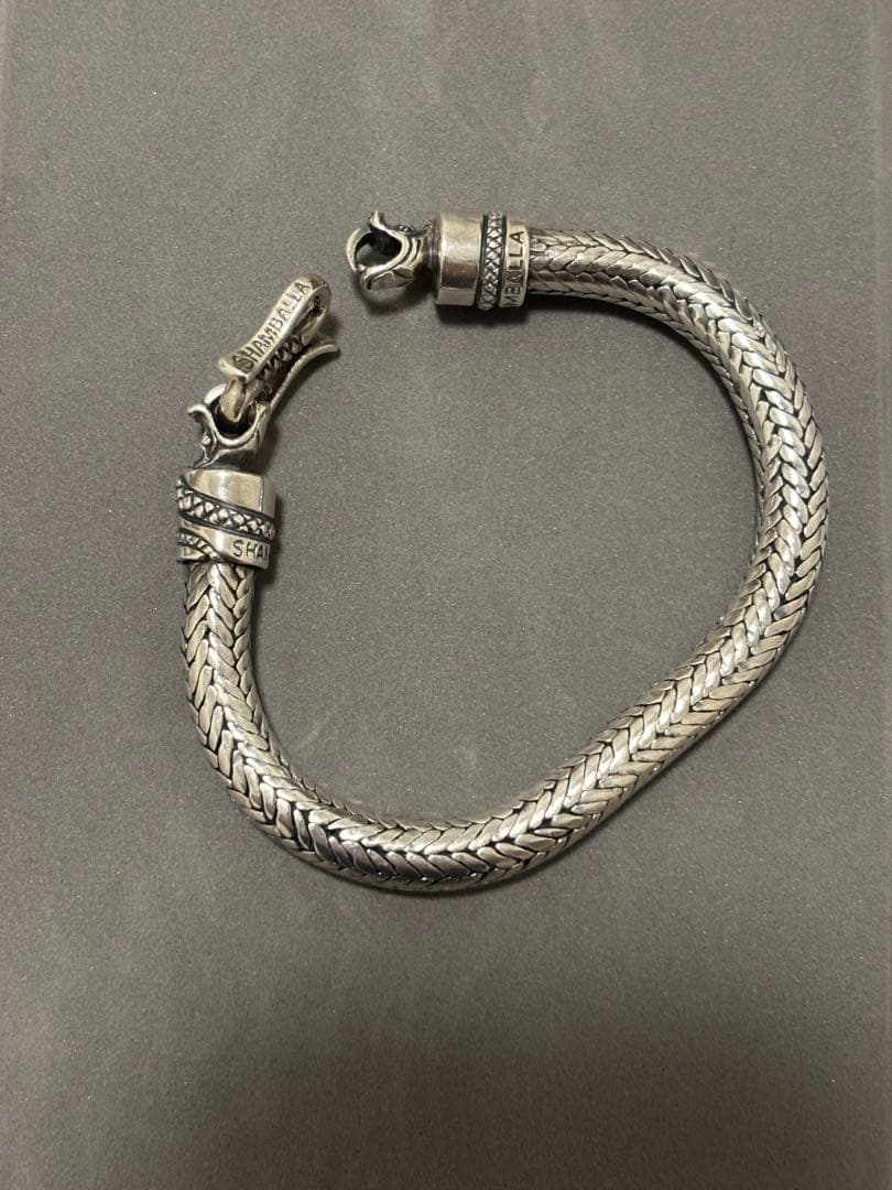 Shamballa シルバー編み込みブレスレット