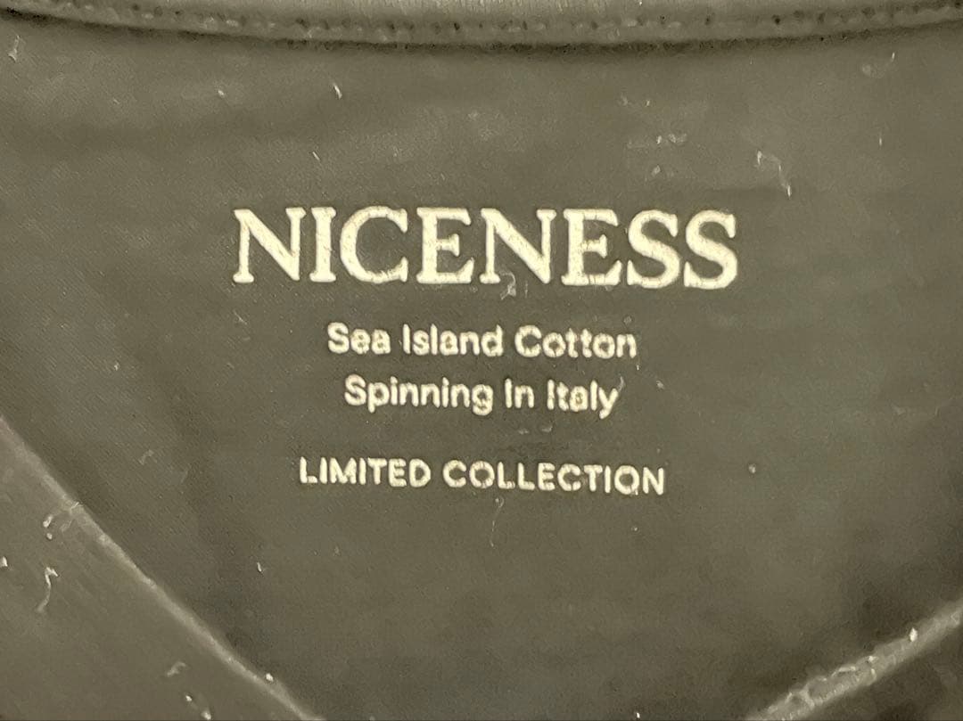 NICENESS JIMMY リンガーTシャツ ブラック Lサイズ
