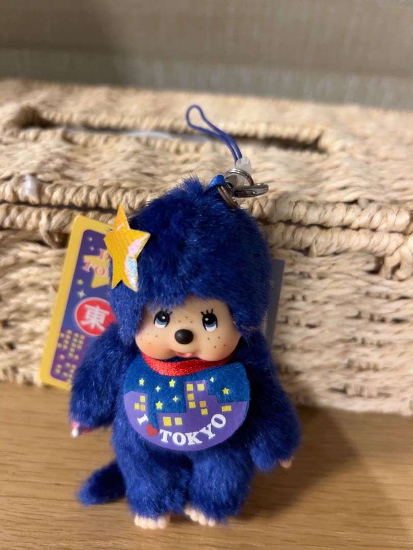 【新品】東京限定 ミッドナイトモンチッチストラップ Monchhichi