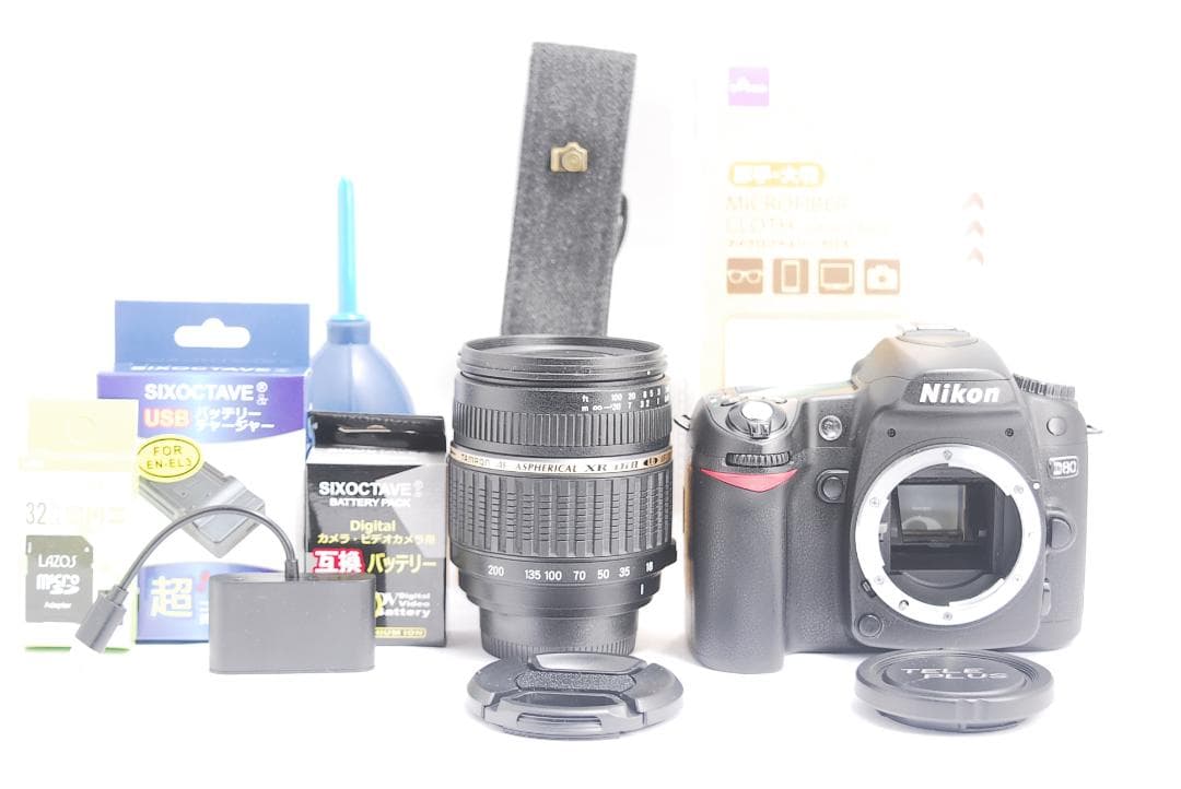 【ショット数861】Nikon D80　高倍率レンズ、フルセット、スマホ転送⭐