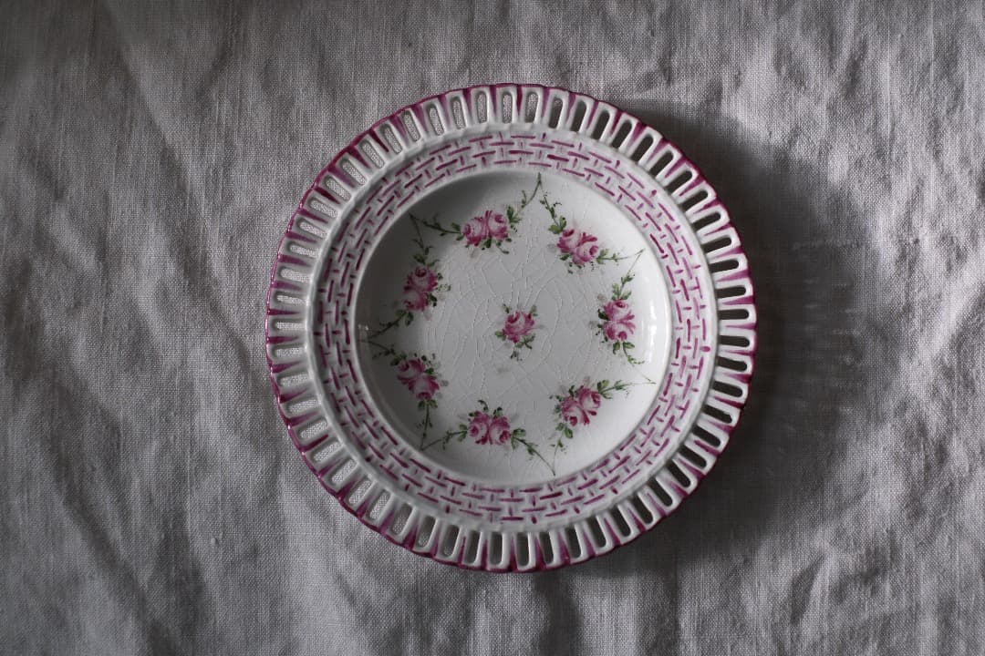 フランスアンティーク｜リュネビル窯のパニエ