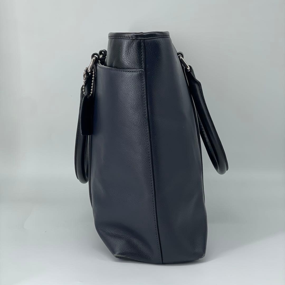 COACH コーチ ビジネスバッグ トートバック2way A4 ブラックネイビー