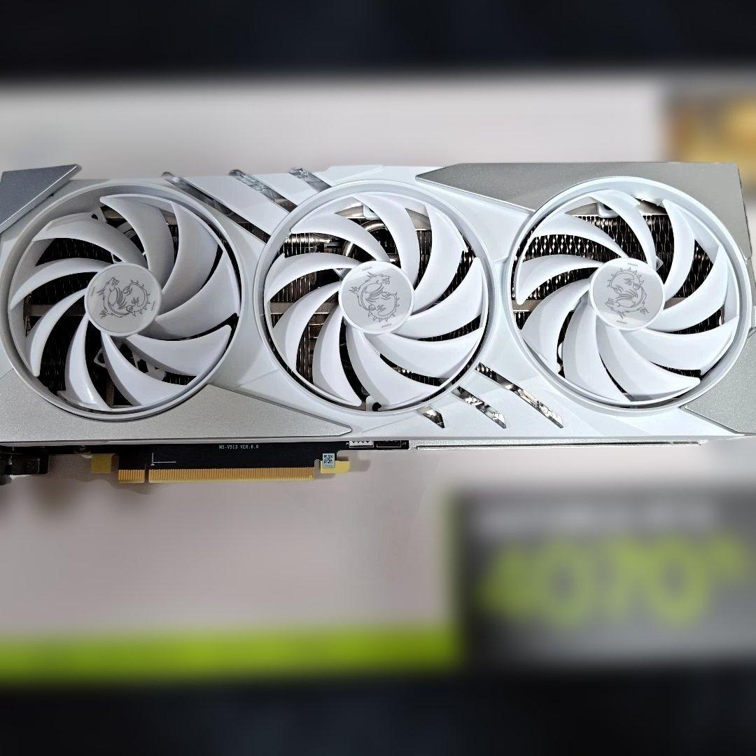 グラフィックボード・グラボ・ビデオカード MSI GeForce RTX 4070Ti gaming slim white