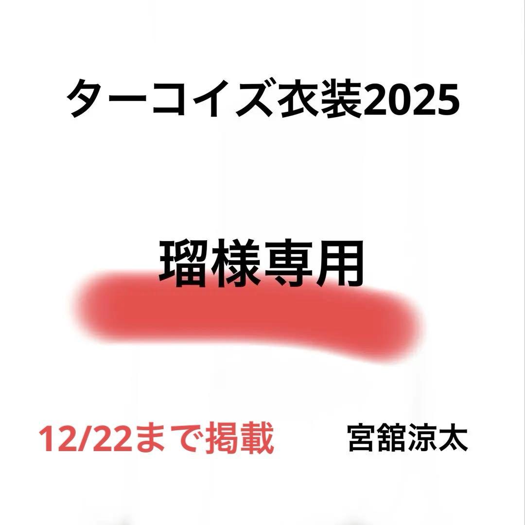 瑠ページ　Bigぬいターコイズ衣装 宮舘涼太