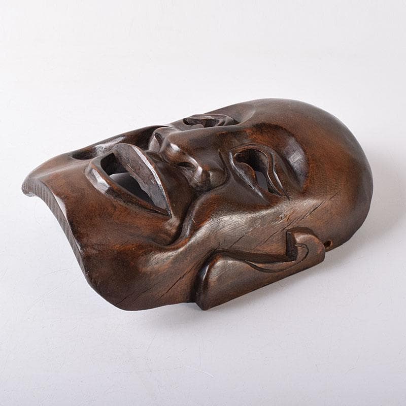 能面　能楽　雅楽　木彫　お面　C　8250