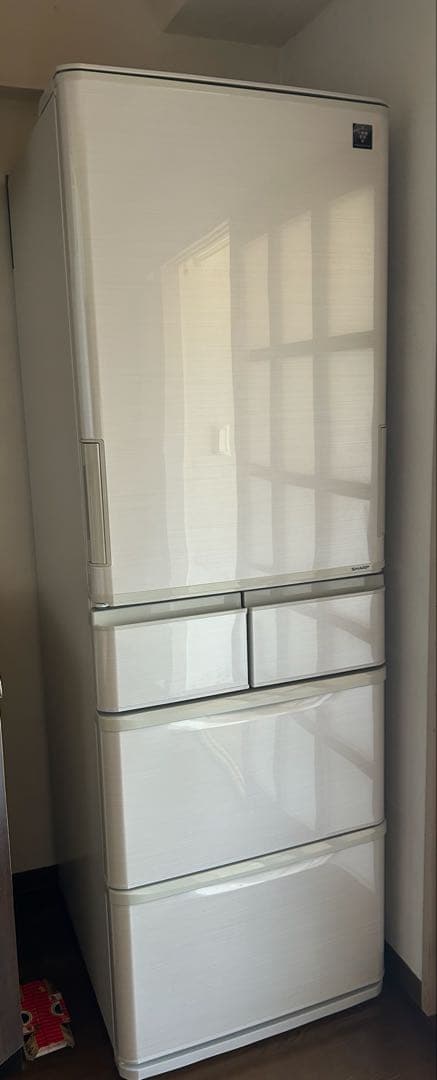 SHARP SJ-P411D-H ホワイト冷蔵庫 412L