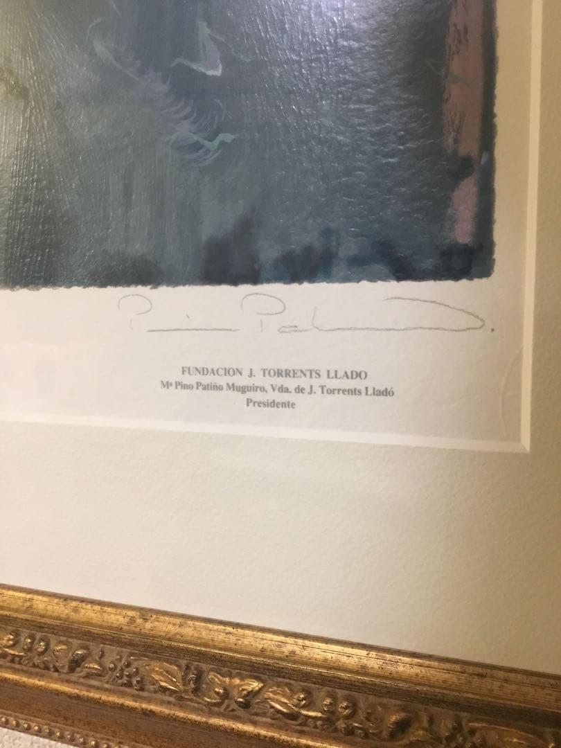 【真作】最終価格Jトレンツ・リャド　薔薇　シルクスクリーン　遺族サイン　保証書付