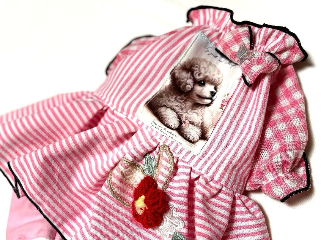 ハンドメイド犬服　ワンピース　SS 新作3点セット セール　女の子用