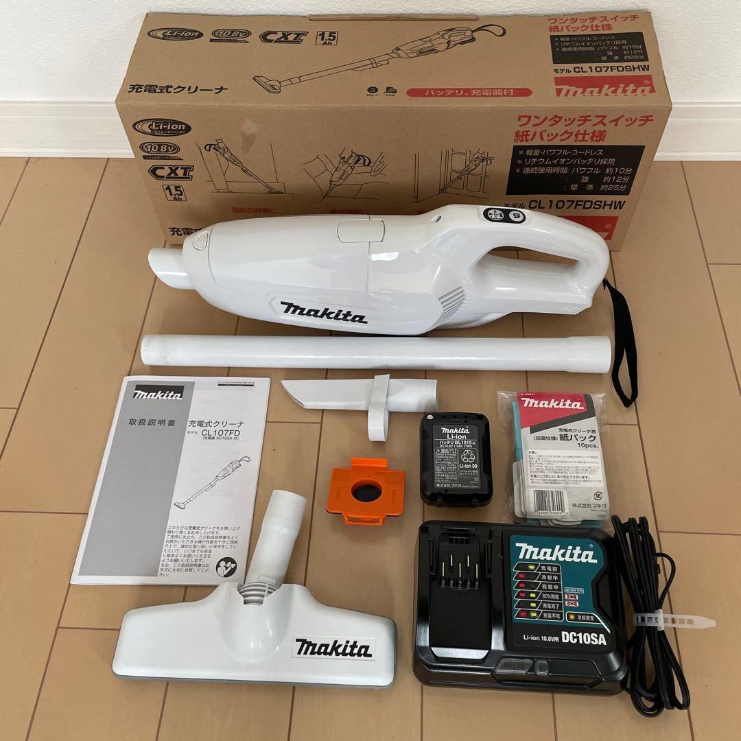 ☆マキタ(makita)充電式クリーナー CL107FD 掃除機 クリーニング済