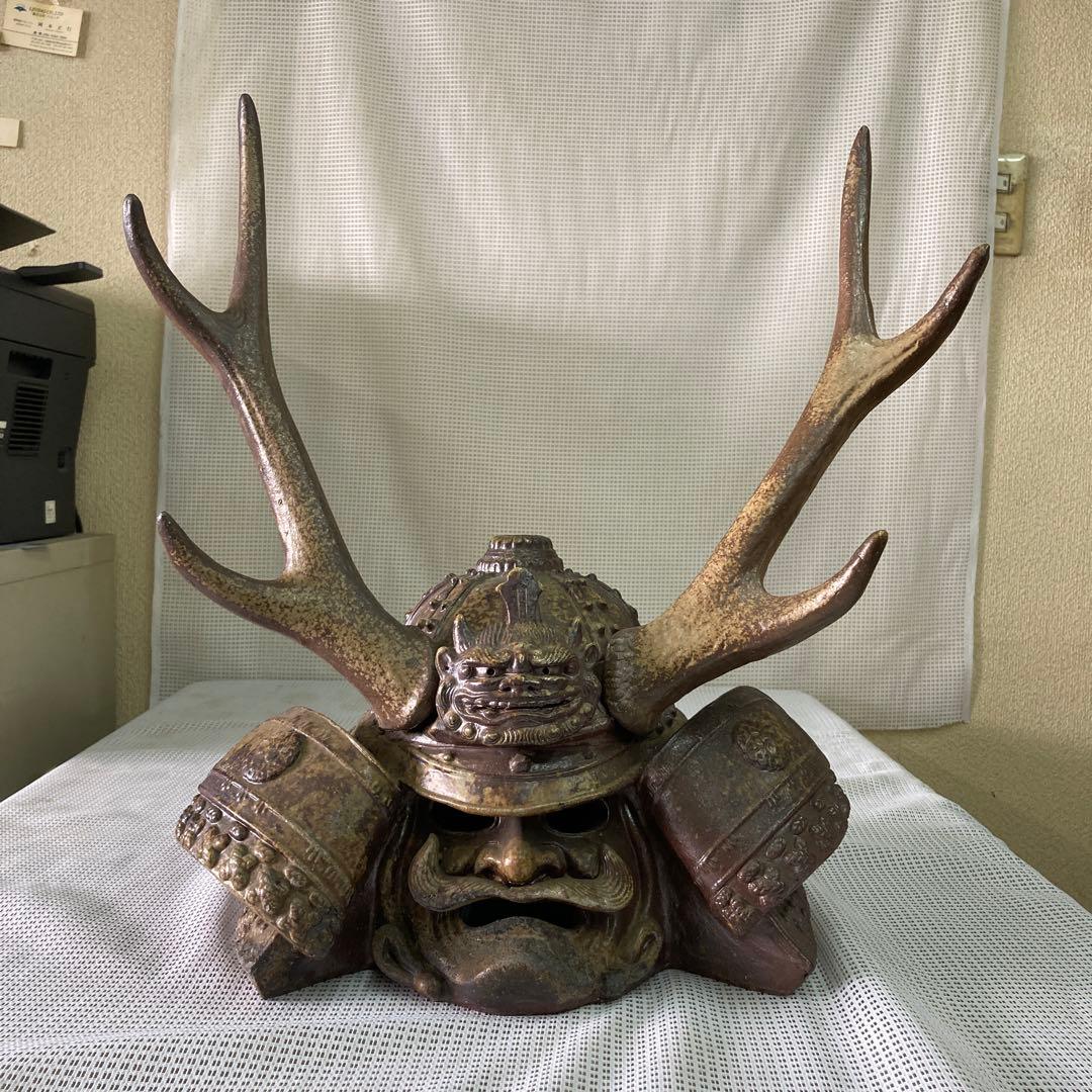 兜 陶器 原寸大程の大きさ 古民家