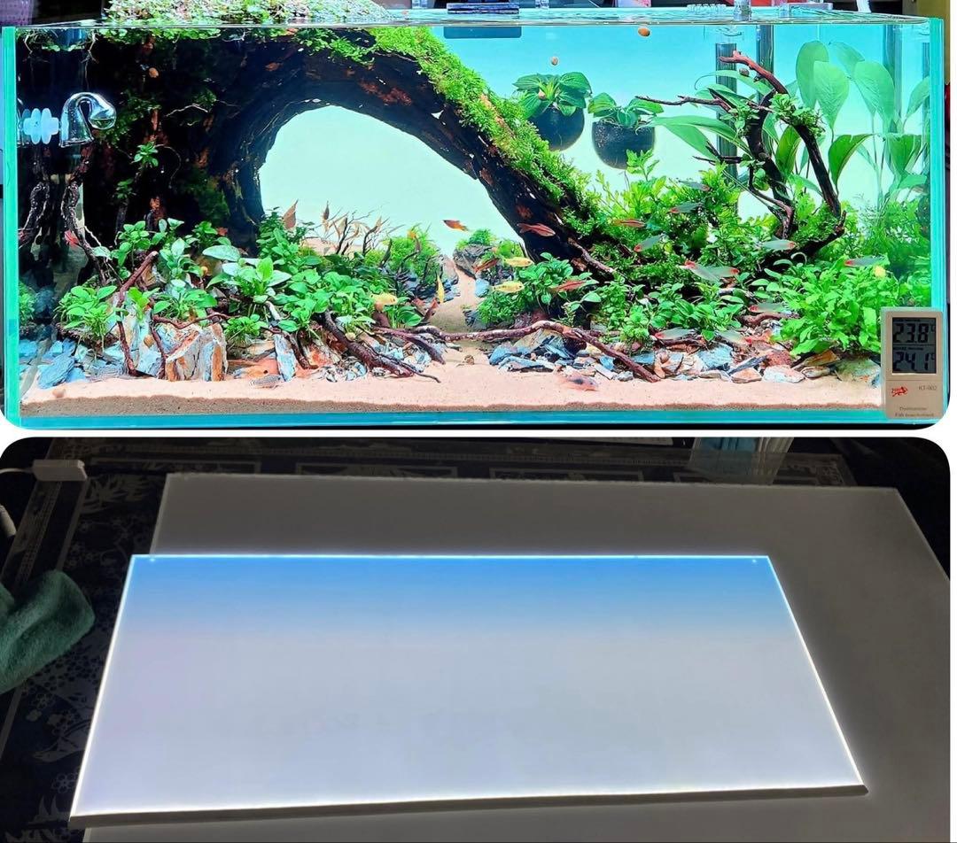 新品未使用　ライトスクリーン　アクアリウム　LED RGB 60cm×38cm
