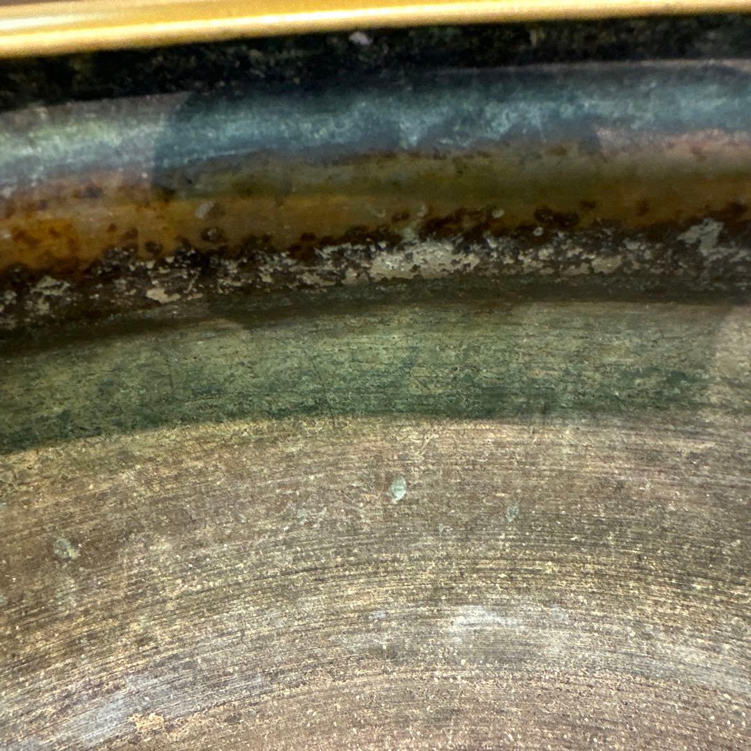 火鉢，銅製火鉢 ，唐獅子模様，金工，時代物，古董品