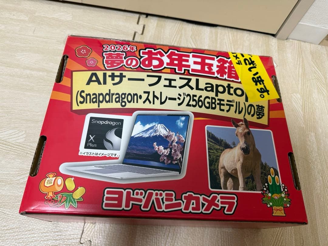 ヨドバシ 福袋 AIサーフェスLaptop Snapdragon 256GBの夢