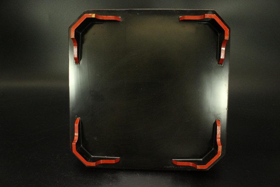 中国美術 色絵 女人紋 筆架 香合 六件 朱塗盆 文房四宝 まとめて(A726)