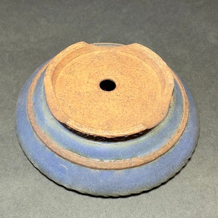 林沐雨作　小品盆栽鉢　ミニ盆栽　丸鉢