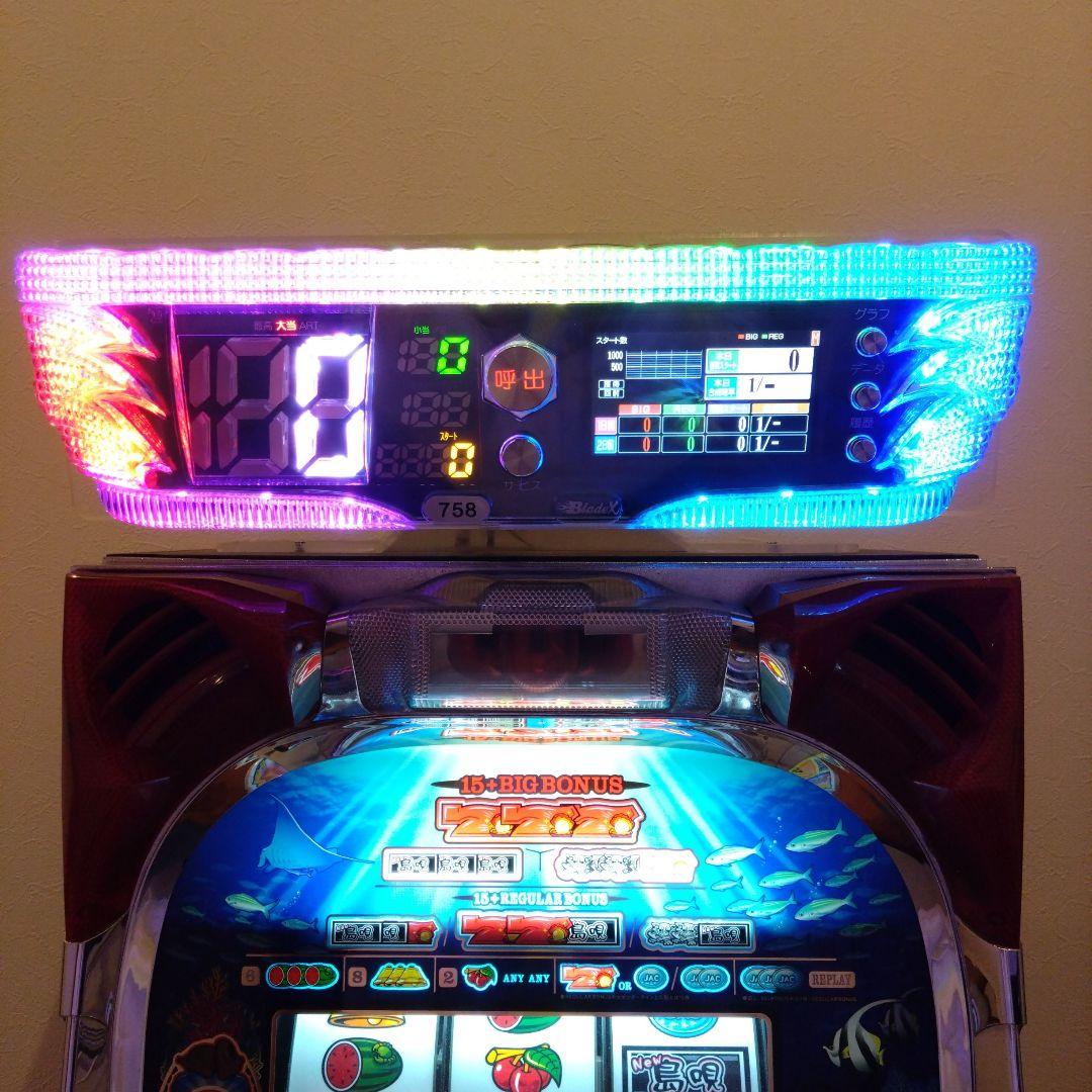 パチスロ　ブレイドX　データカウンター　スロット　実機　アクリル製　ステー付き