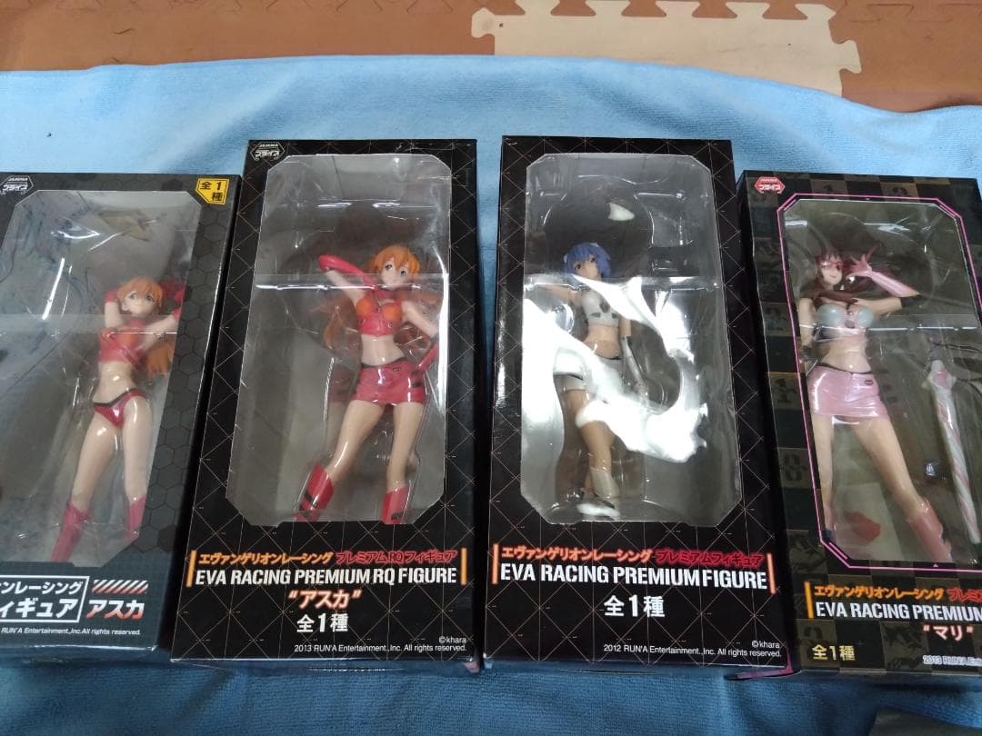 エヴァンゲリオン　レイ　アスカ　マリ　レースクイン　フィギュア４体セット