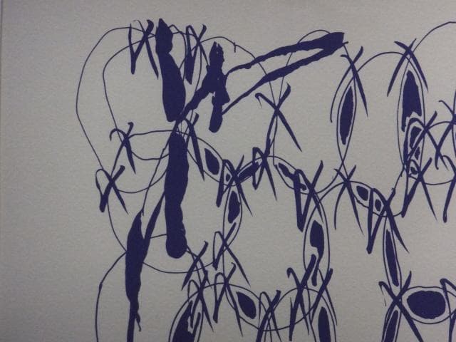 k*1様 前衛美術　中西夏之　摺込みサイン『infinite』リトグラフ 061