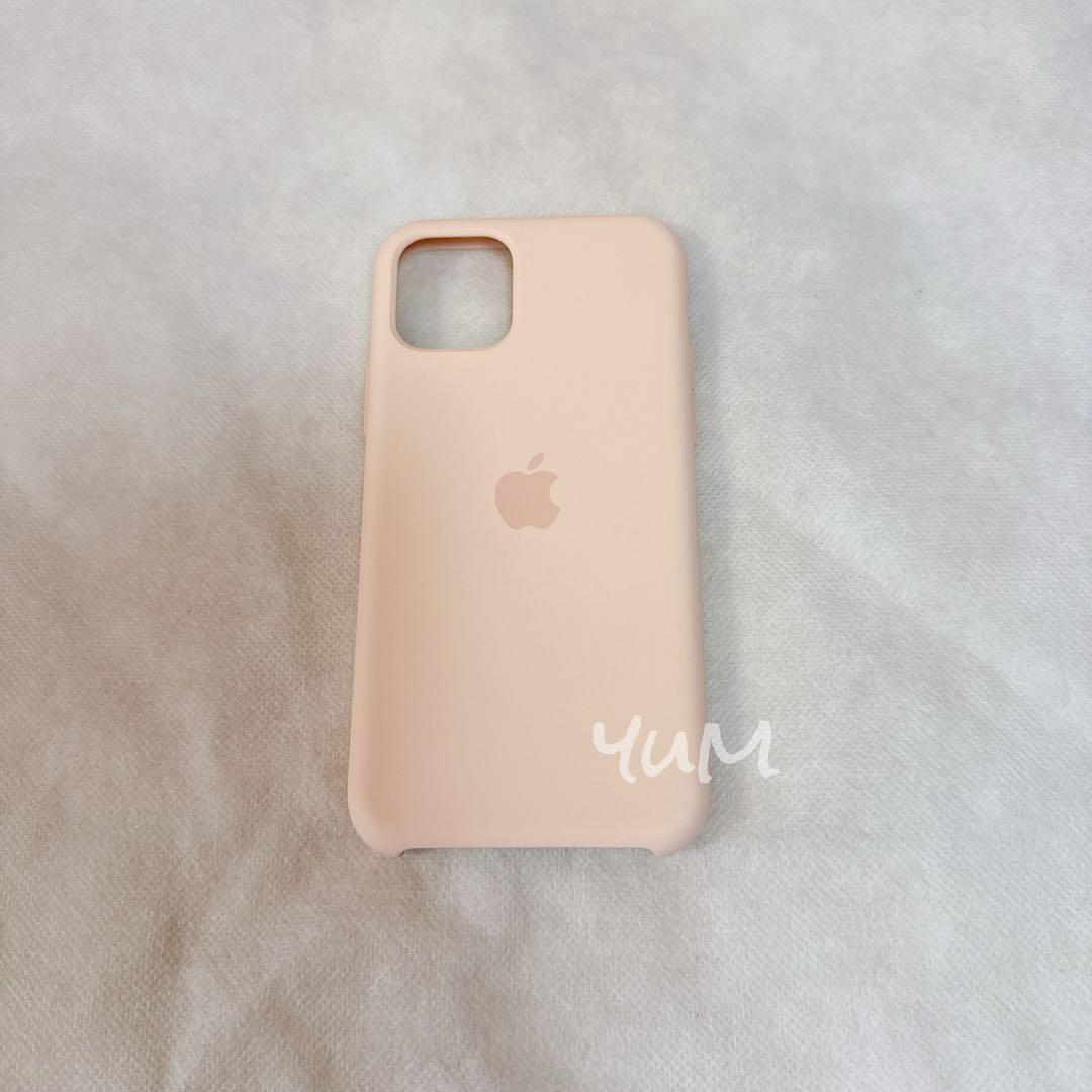 iPhone11pro iPhoneケース apple 純正 ピンク シリコン