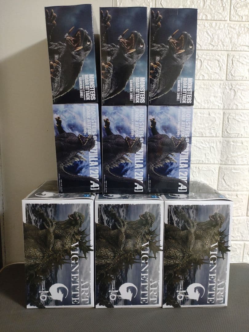 ゴジラ 1.0　ゴジラ(2004)　ガメラ(1995)　フィギュア　9体セット