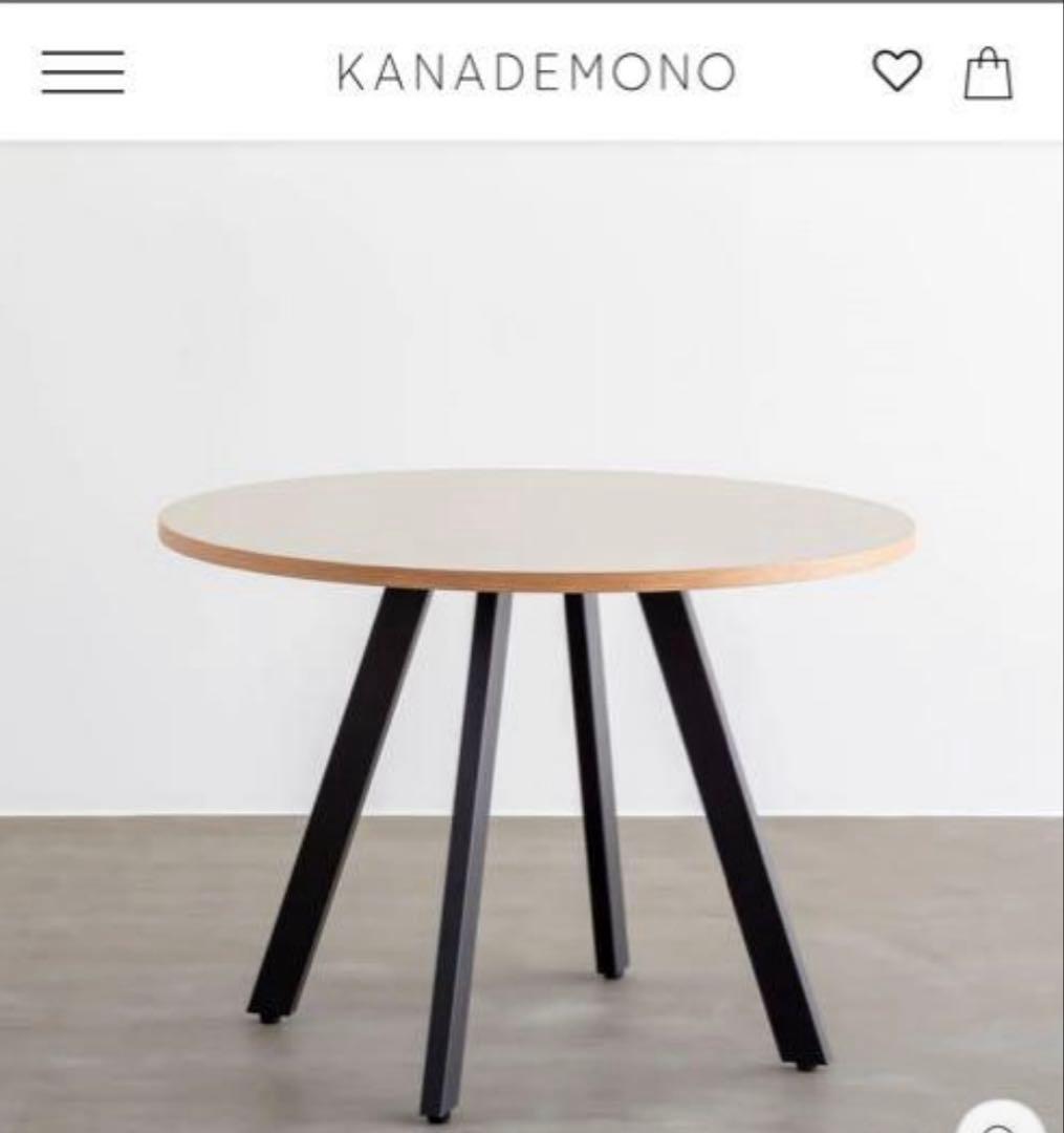kanademono THE CAFE TABLE / リノリウム　ラウンド